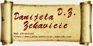 Danijela Zekavičić vizit kartica